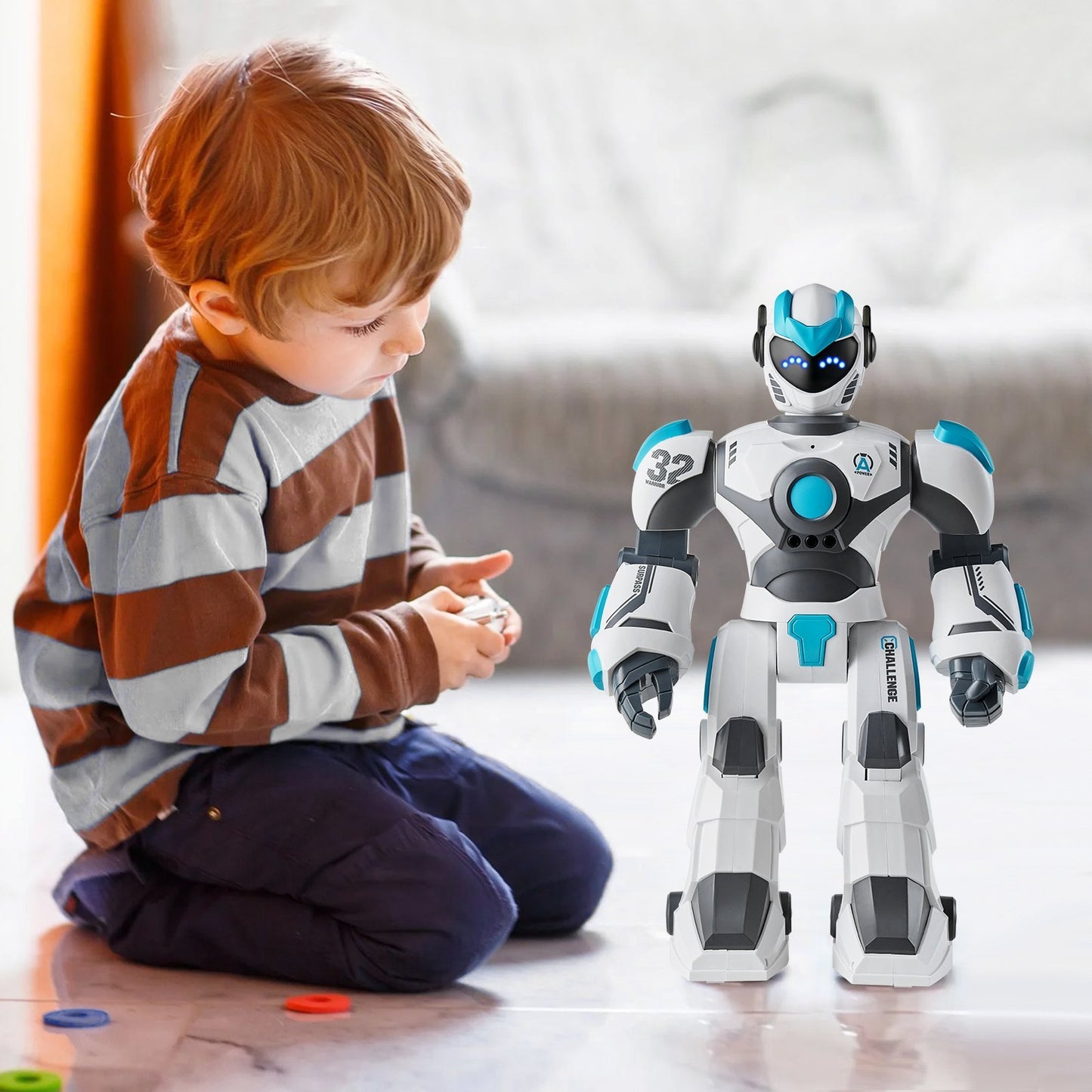 VEVOR RC Robot Toy Talking Dancing Gesture And Voice Remote Control Programmable