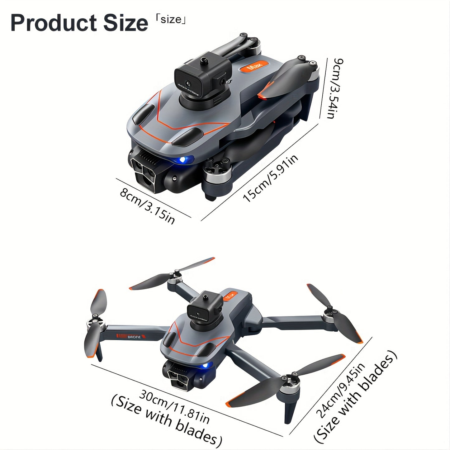 Rc Drones With Camera For Adults Obstacle Avoidance Mini Drone With Altitude Hold Mode, Opticalflow Positioning Brushless Motor FPV Drone Rc Quadcopter Fpv Drone For Kids 8-12 Remote Control Toys Cool
