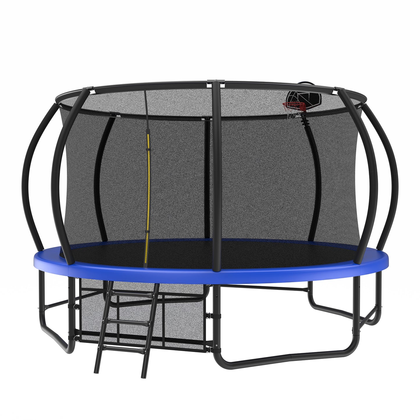 14 Foot Fenced Trampoline - Leisure Trampoline With Ladder And Rust Proof Coating, Prohibited Platform Temu