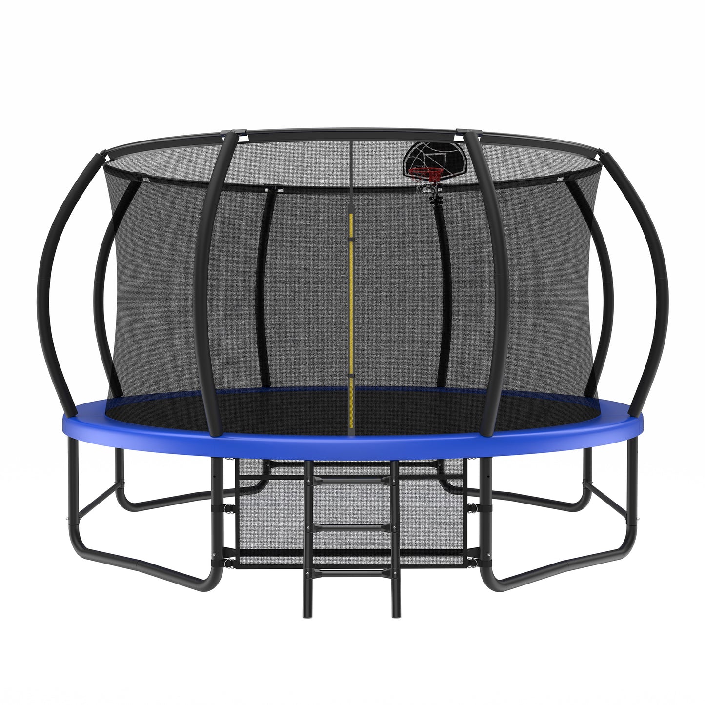 14 Foot Fenced Trampoline - Leisure Trampoline With Ladder And Rust Proof Coating, Prohibited Platform Temu