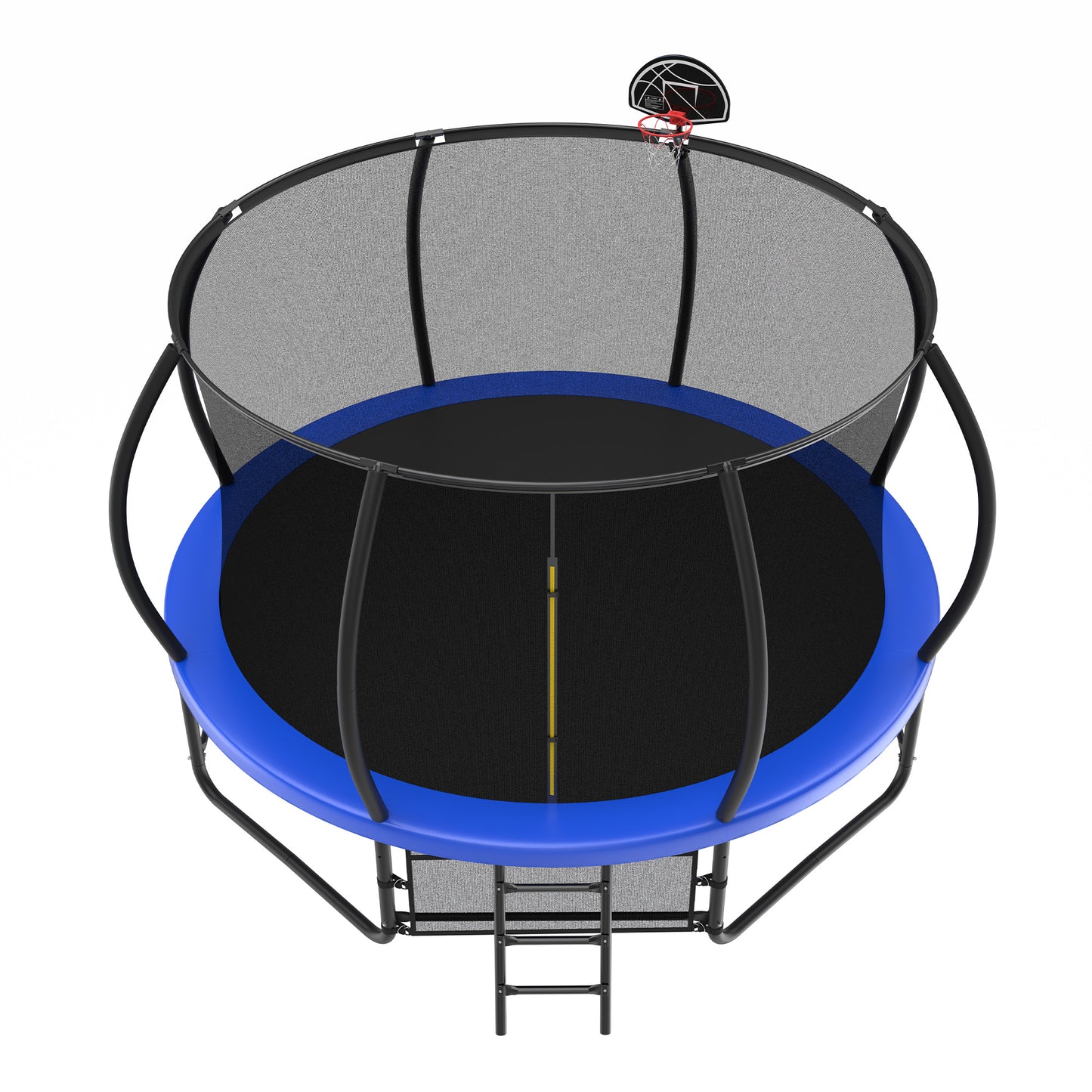 14 Foot Fenced Trampoline - Leisure Trampoline With Ladder And Rust Proof Coating, Prohibited Platform Temu