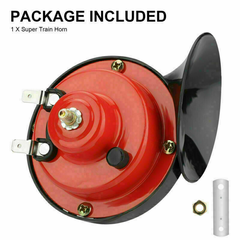 12V 300DB Super Loud Train Horn Waterproof For Motorcycle Car Truck SUV Boat