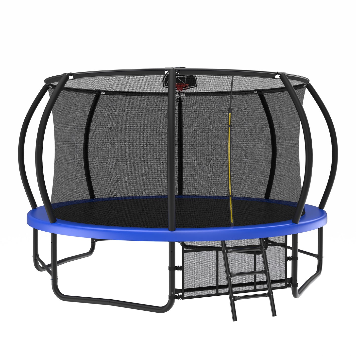 14 Foot Fenced Trampoline - Leisure Trampoline With Ladder And Rust Proof Coating, Prohibited Platform Temu