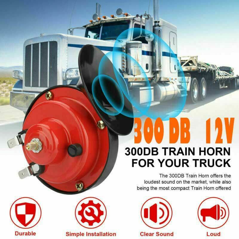 12V 300DB Super Loud Train Horn Waterproof For Motorcycle Car Truck SUV Boat