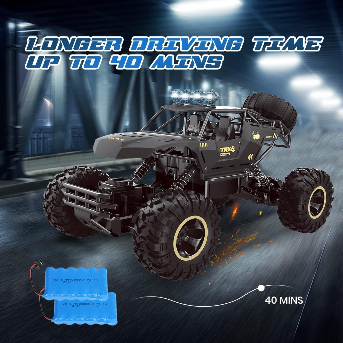 2025 NEW 4DRC Rc Car  Rock Crawler Rechargeable Off Road Truck 4WD , Metal Shell LED Headlights RC Remote Control Off Road Car Truck,Logistics Is Randomly Sent By UPS,USP.