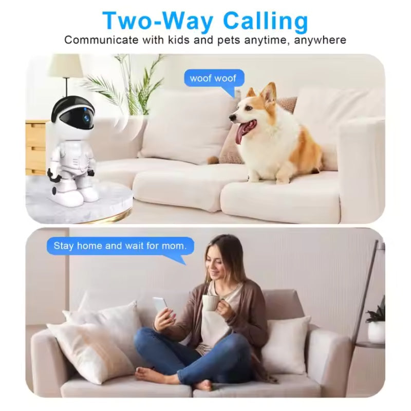 WESECUU Smart Robot WiFi IP Camera 1080P HD Baby Monitor & Home Security