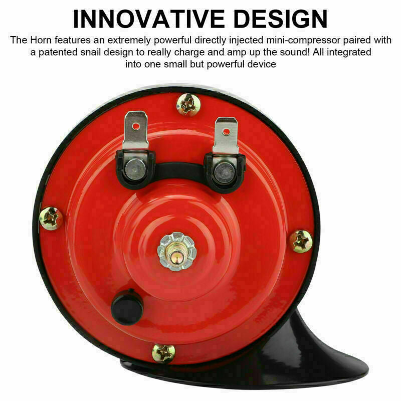 12V 300DB Super Loud Train Horn Waterproof For Motorcycle Car Truck SUV Boat