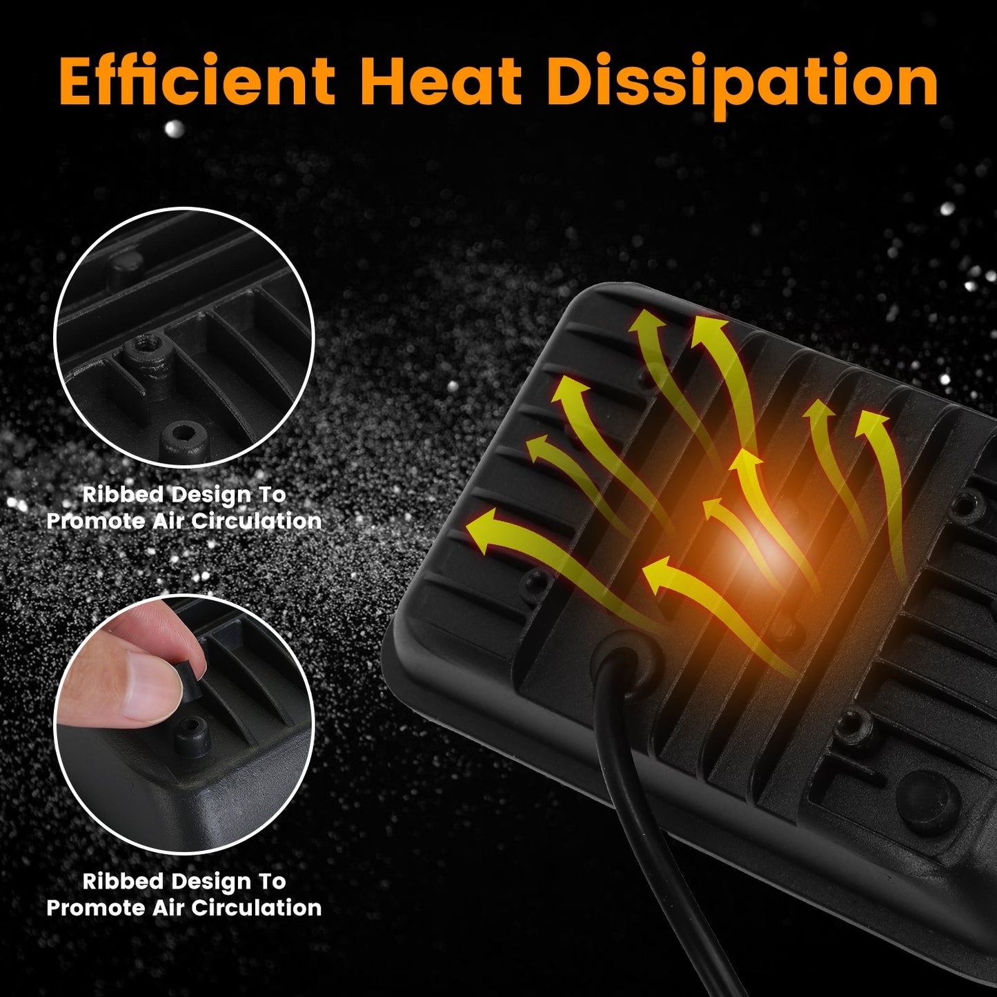 2Pcs 4x6in Car LED Headlights Vehicle Rectangular Headlamp With H4 Socket H4-to-3Pins Adapter With High Low Beam White Light IP68 Waterproof For 10-80V SUV Truck Sedan Car Motorcycle