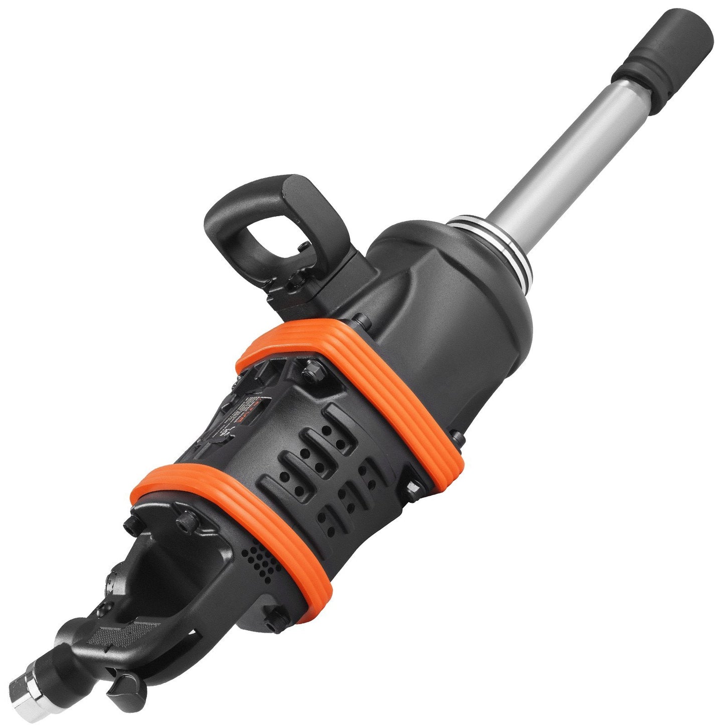 VEVOR 1 Inch Air Impact Wrench, Up To 5175 Ft-lbs Beast Reverse Torque Output Pneumatic Impact Gun   8 Inch Extended Anvil For Repairs And Maintenance Of Heavy Duty Machinery  Semi-Truck  Bus